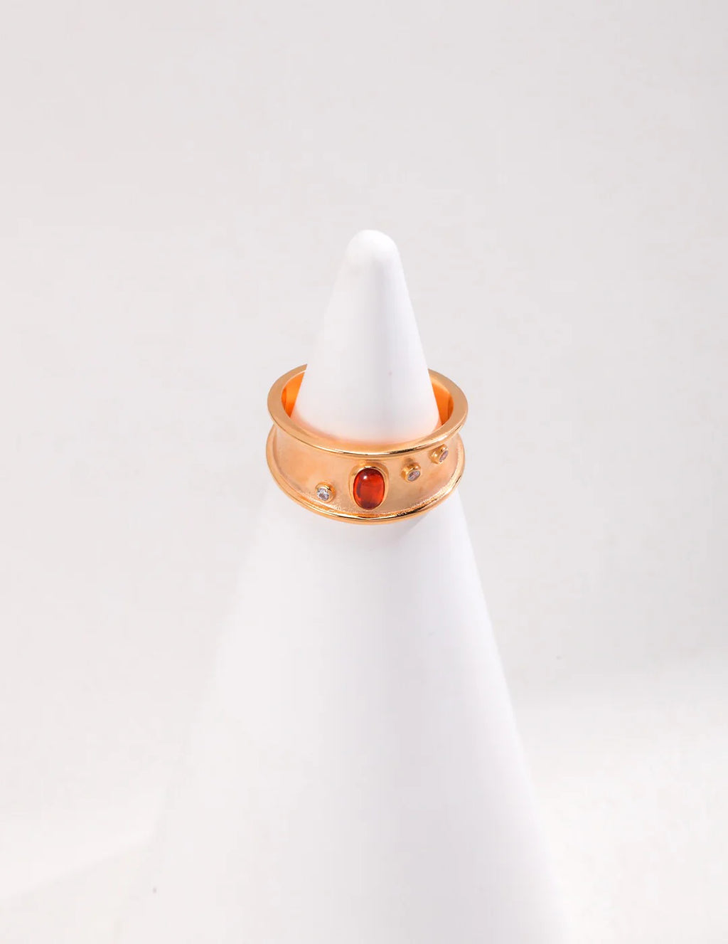Totem Element Red Agate Ring