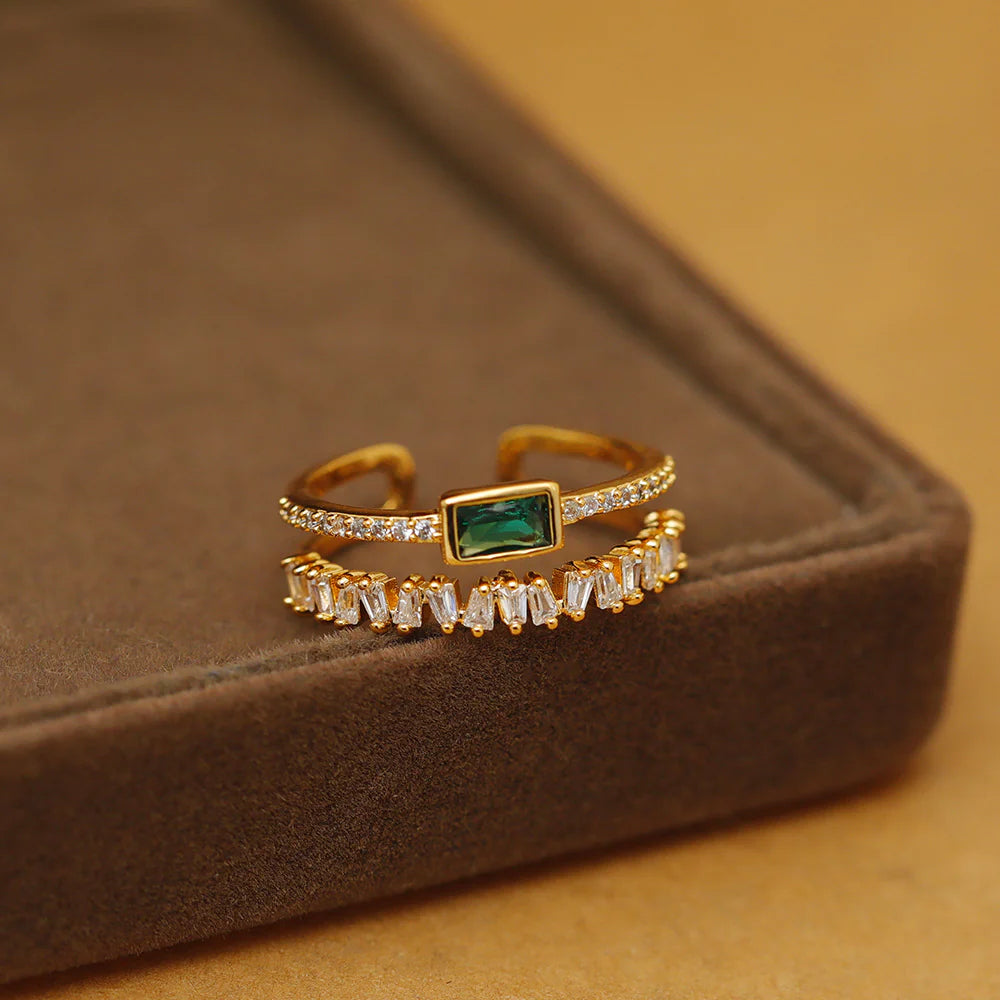 Zircon Adjustable Women'S Ring