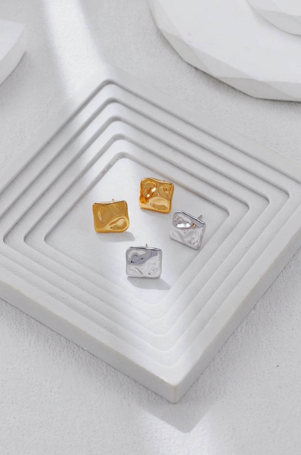 Square Textured Stud