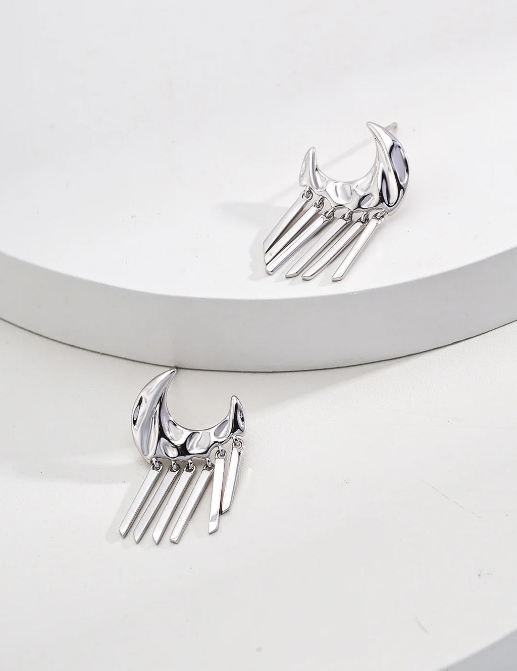 Moon Tassel Style Earrings