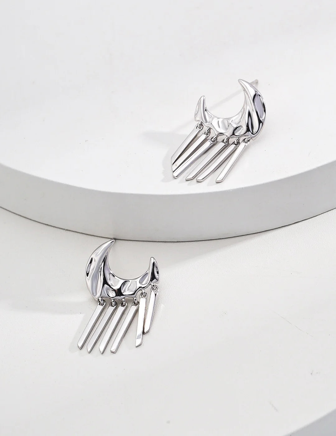 Moon Tassel Style Earrings