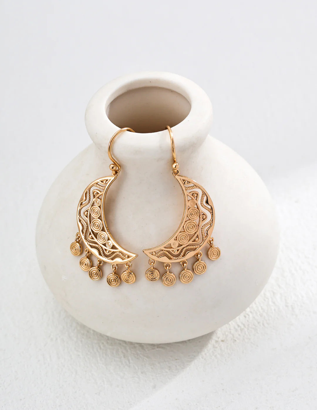 Vintage Crescent Moon Earrings