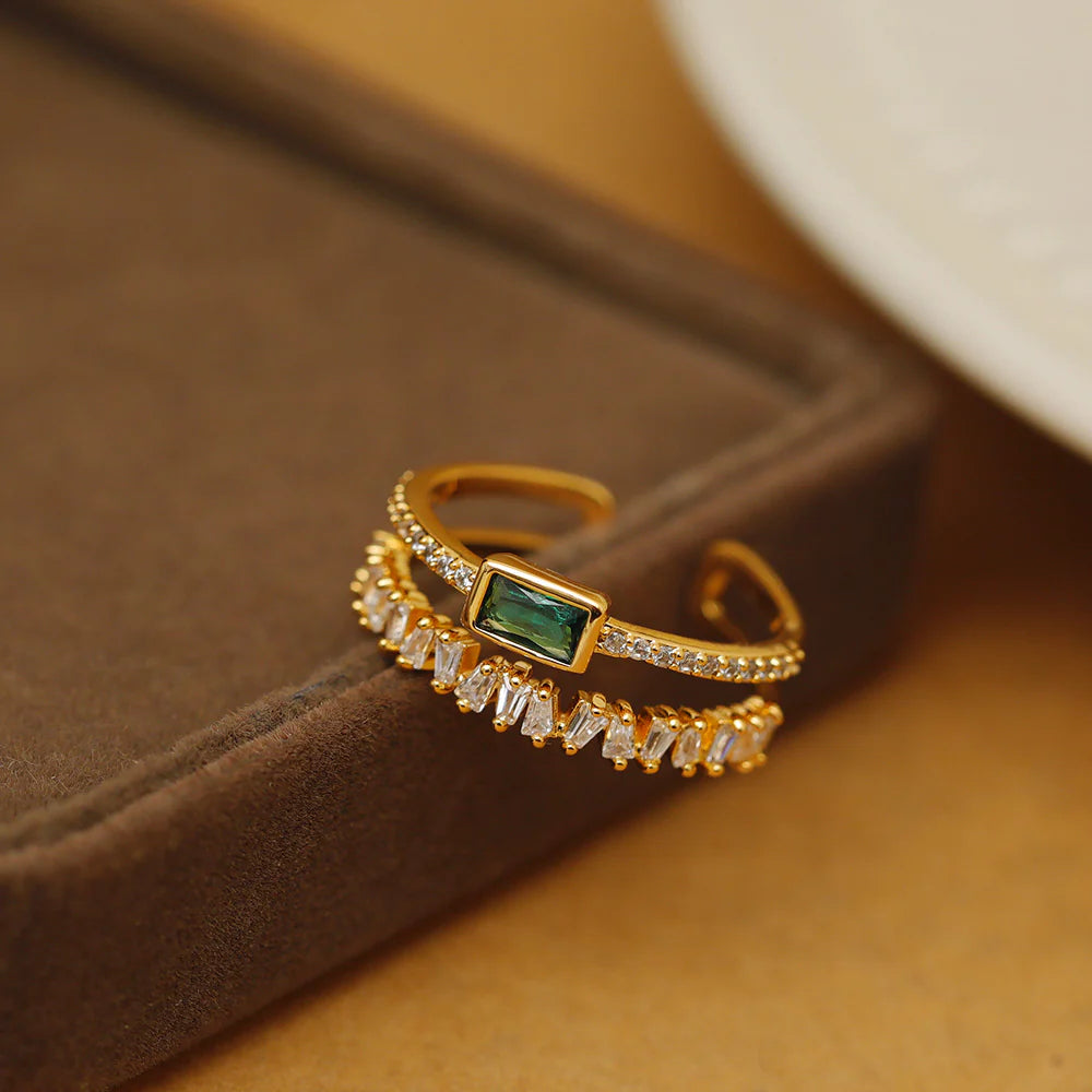 Zircon Adjustable Women'S Ring