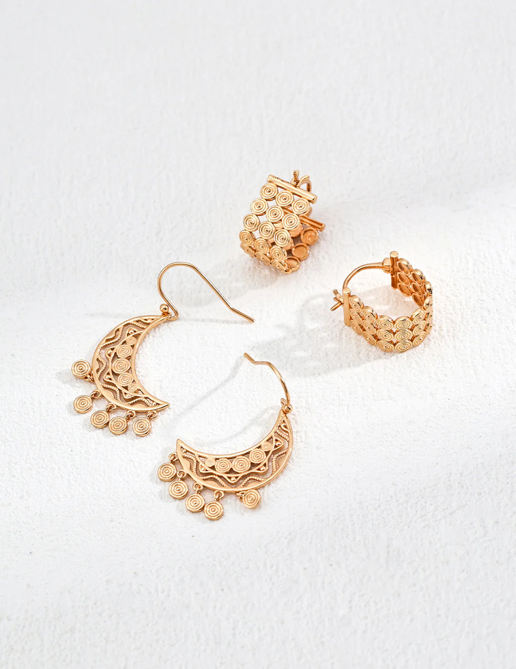 Vintage Crescent Moon Earrings