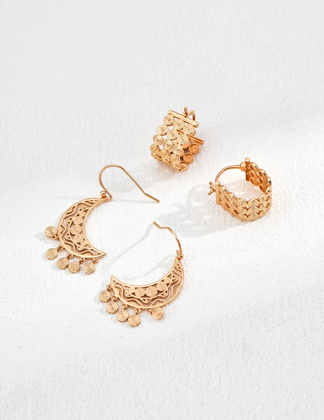 Vintage Crescent Moon Earrings