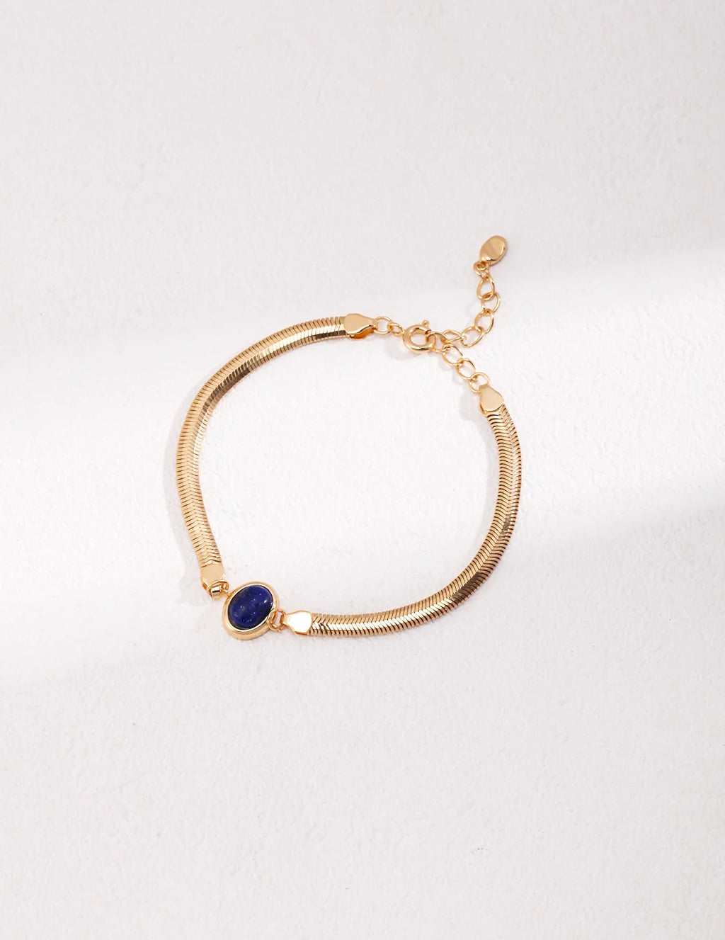 Natural Lapis Clasp / Tiger Eye Stone Bracelet