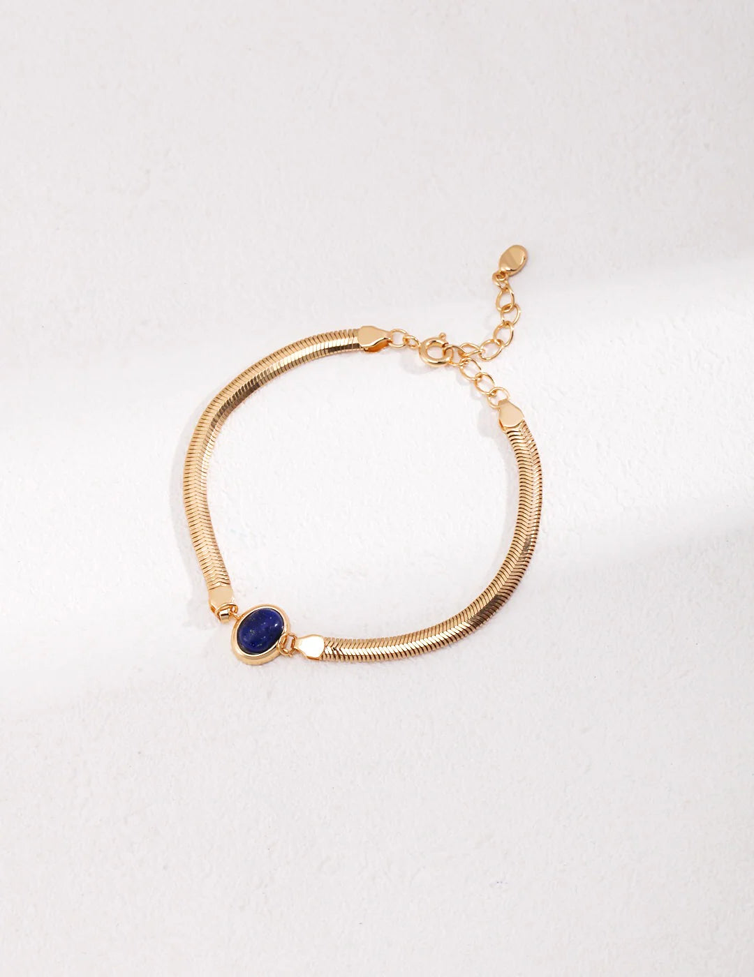Natural Lapis Clasp / Tiger Eye Stone Bracelet